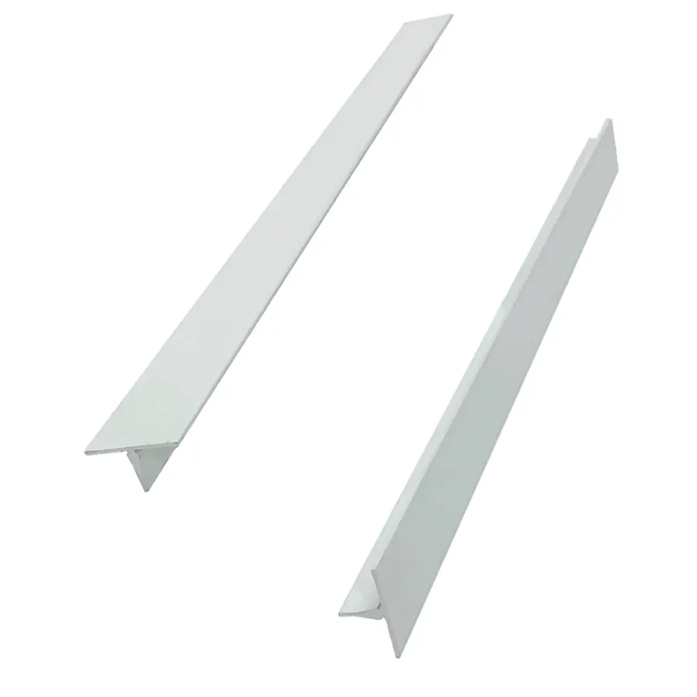 Нащельник узкий алюминиевый 23x19x495 мм белый (2 штуки) Santreyd STLM-2042893