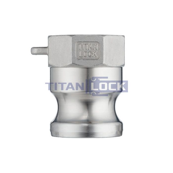 Камлок нержавеющий тип A ниппель, внутр. резьба BSP 1 1/4", AISI304, TL125ASS TITAN LOCK 