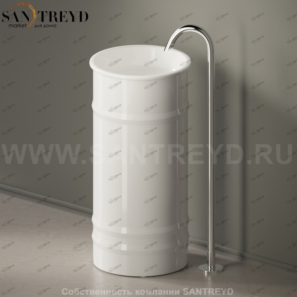 ACER0798FZZ Напольная раковина стоящая круглая Agape 