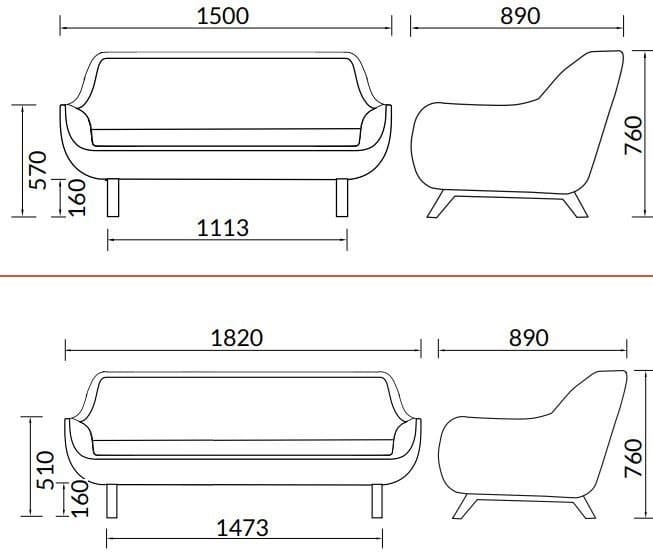 Кожаный диван ALMA DESIGN X Big Too ARCH-00092379 - Вид №4