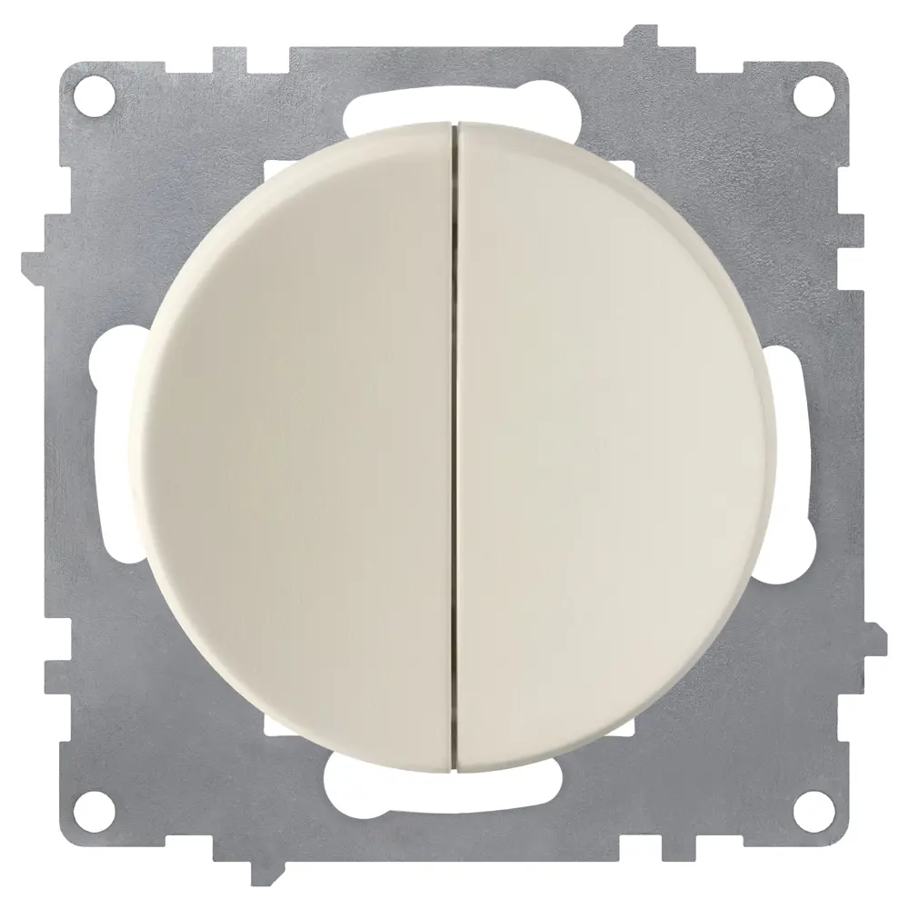 Выключатель встраиваемый Onekey Florence 2 клавиши, цвет бежевый ONEKEYELECTRO STLM-2045237