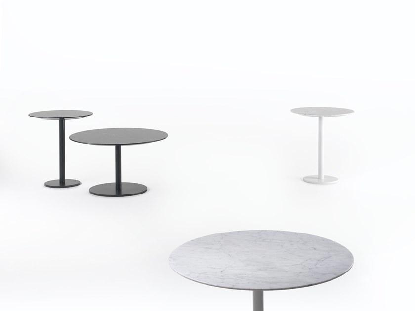 Marelli Высокий круглый мраморный журнальный столик Break sun-id-1379616 - Вид №2