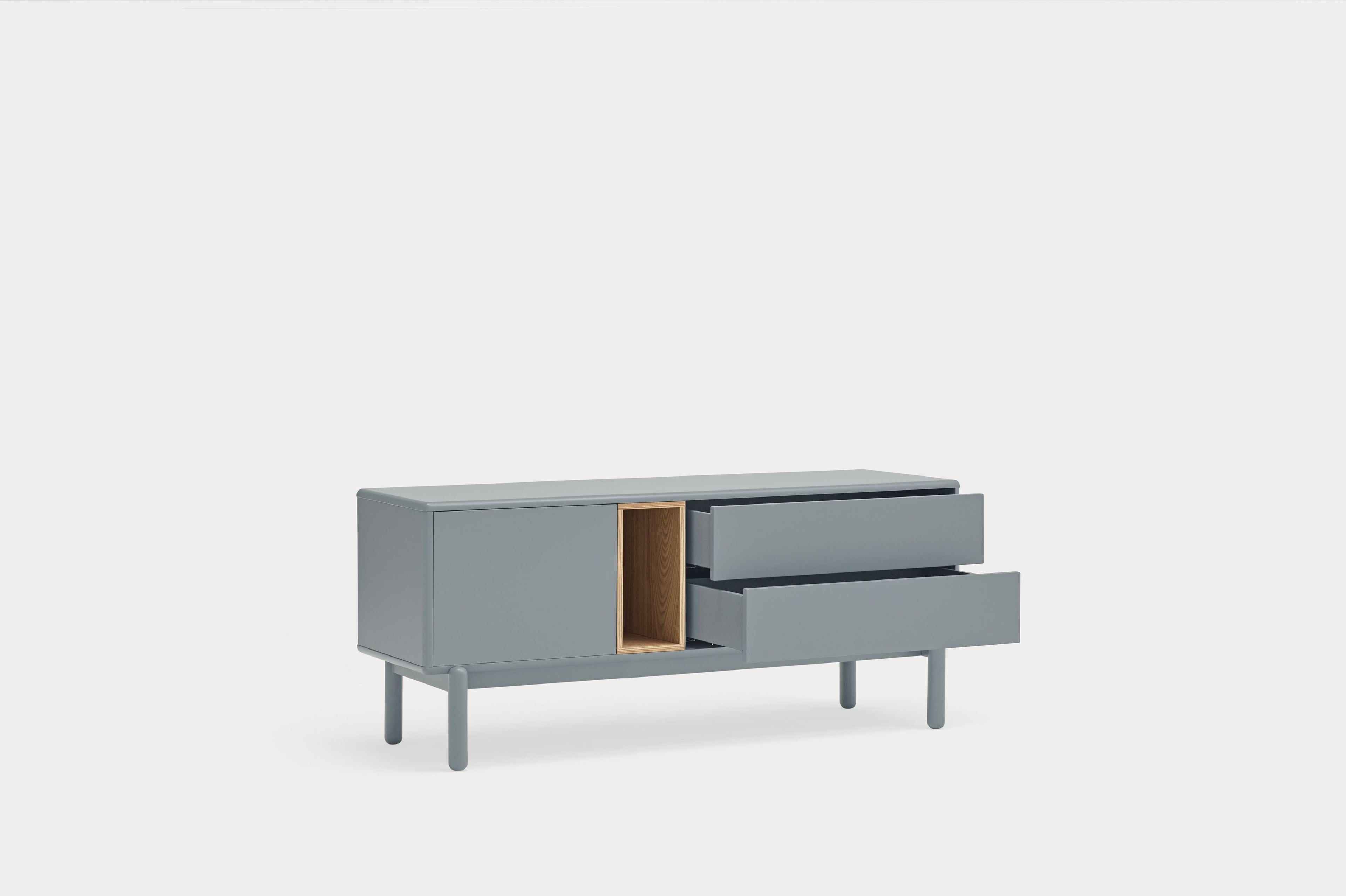 Шкаф для телевизора из МДФ с распашными дверцами и ящиками TEULAT Corvo ARCH-00133333 - Вид №6