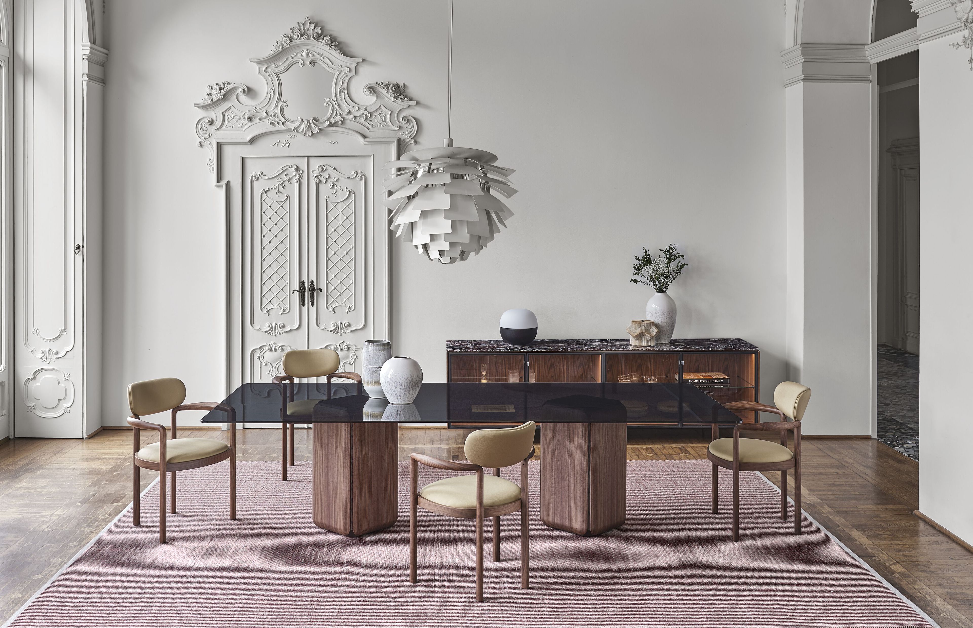 Прямоугольный Хрустальный обеденный стол Porada двадцать четыре ARCH-00096587 - Вид №1