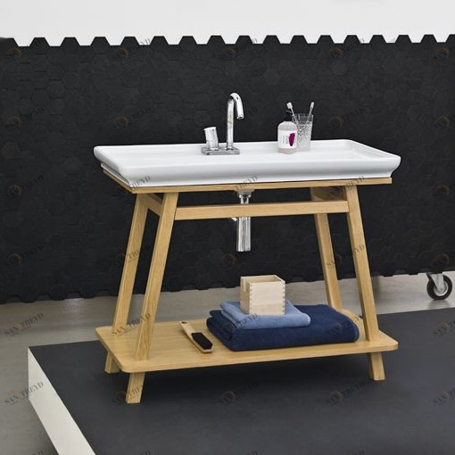 Деревянный каркас для накладной раковины ACM013 ArtCeram TRAPEZIO One Shot  (Венге)