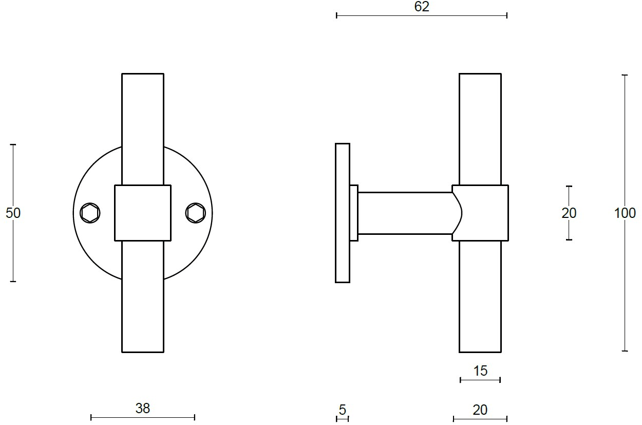 Formani Стальная ручка One Pbt15/20v - Вид №2