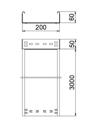 Электрический стальной канал OBO Bettermann BlackLine ARCH-00126293 - Вид №1