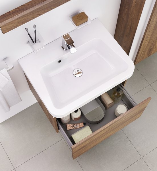 Тумба под умывальник SD 10° 550 серая Ravak X000000734 - Вид №2