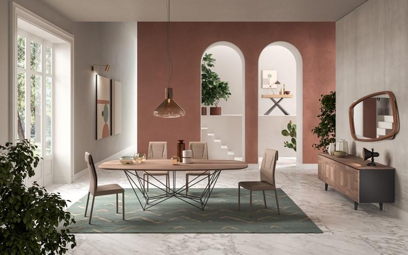 Ozzio Italia Выдвижная прямоугольная деревянная консоль  T024  - Вид №1