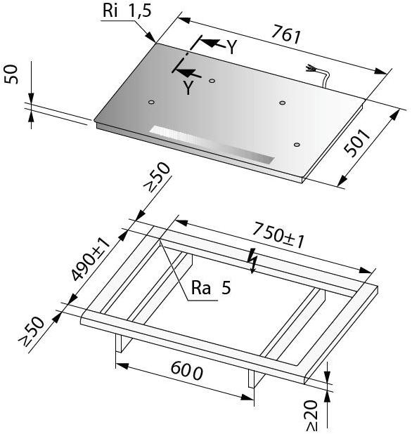 V-ZUG Индукционная варочная панель со стеклянной столешницей sun-id-1471578 - Вид №1