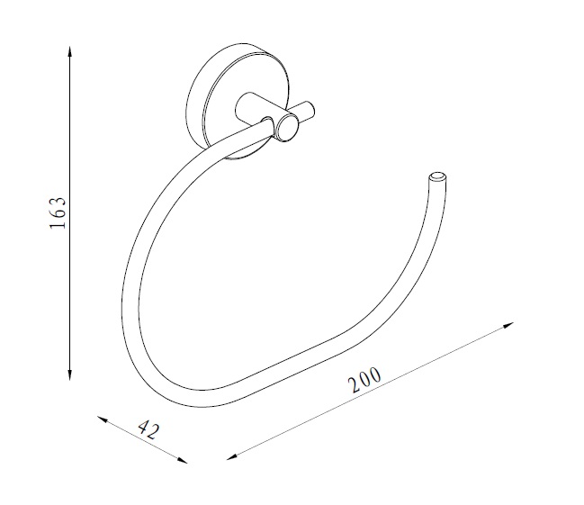 HASP34400 Кольцо для полотенец Damixa Scandi Pro  - Вид №1