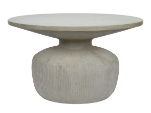 Круглый журнальный столик из волокнистого бетона
