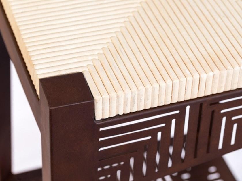 TrackDesign Высокий табурет из стали Corten ™ с подставкой для ног  Sp0468000  - Вид №5