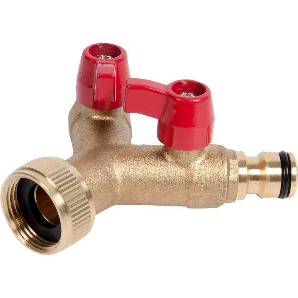 Разветвитель BOUTTE для шланга с двумя кранами и резьбой 3/4 дюйма 10724758 STLM-1424899 - Вид №1