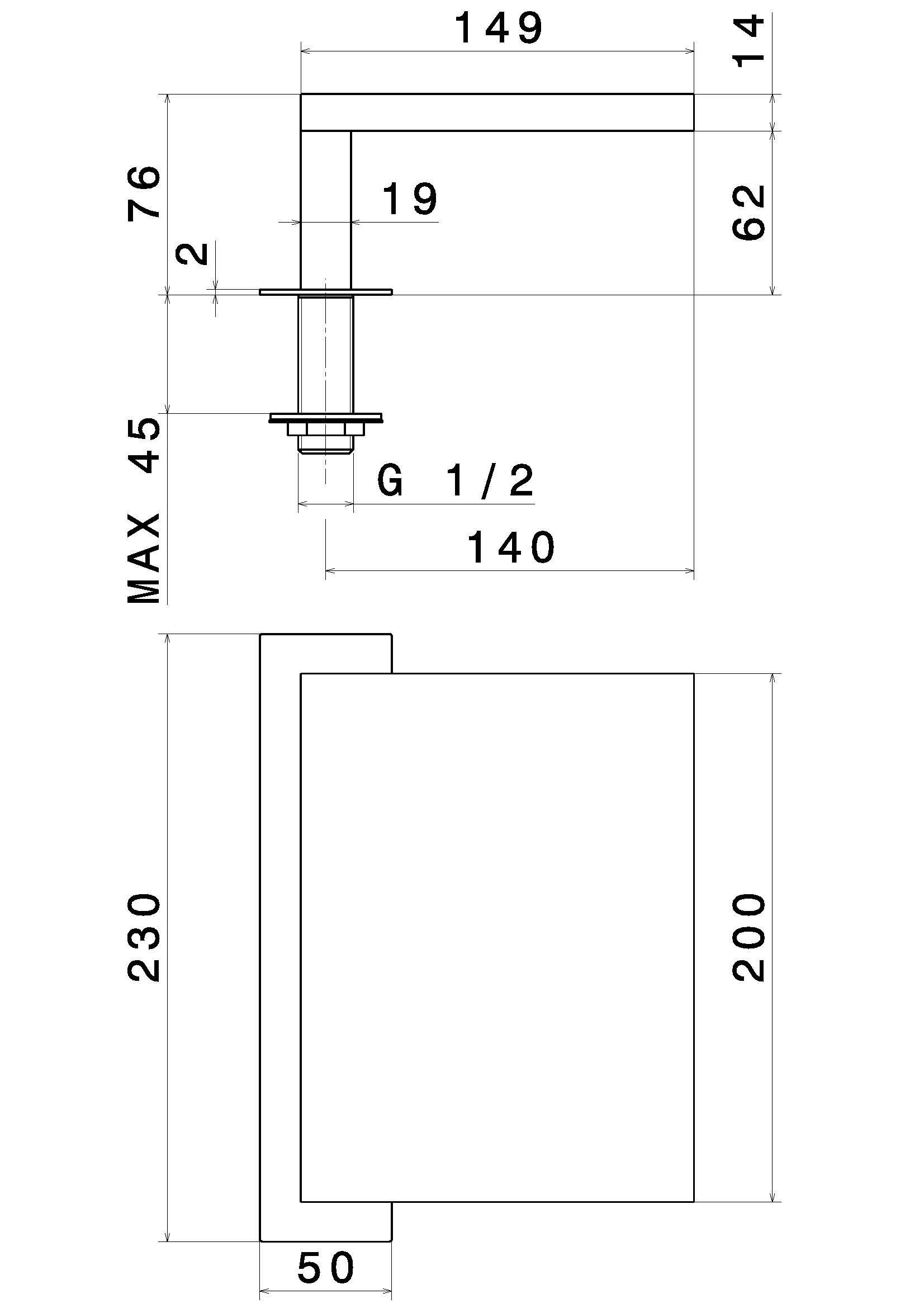 Латунный водопад дозирующий носик для ванны Newform водопады ARCH-00130772 - Вид №2