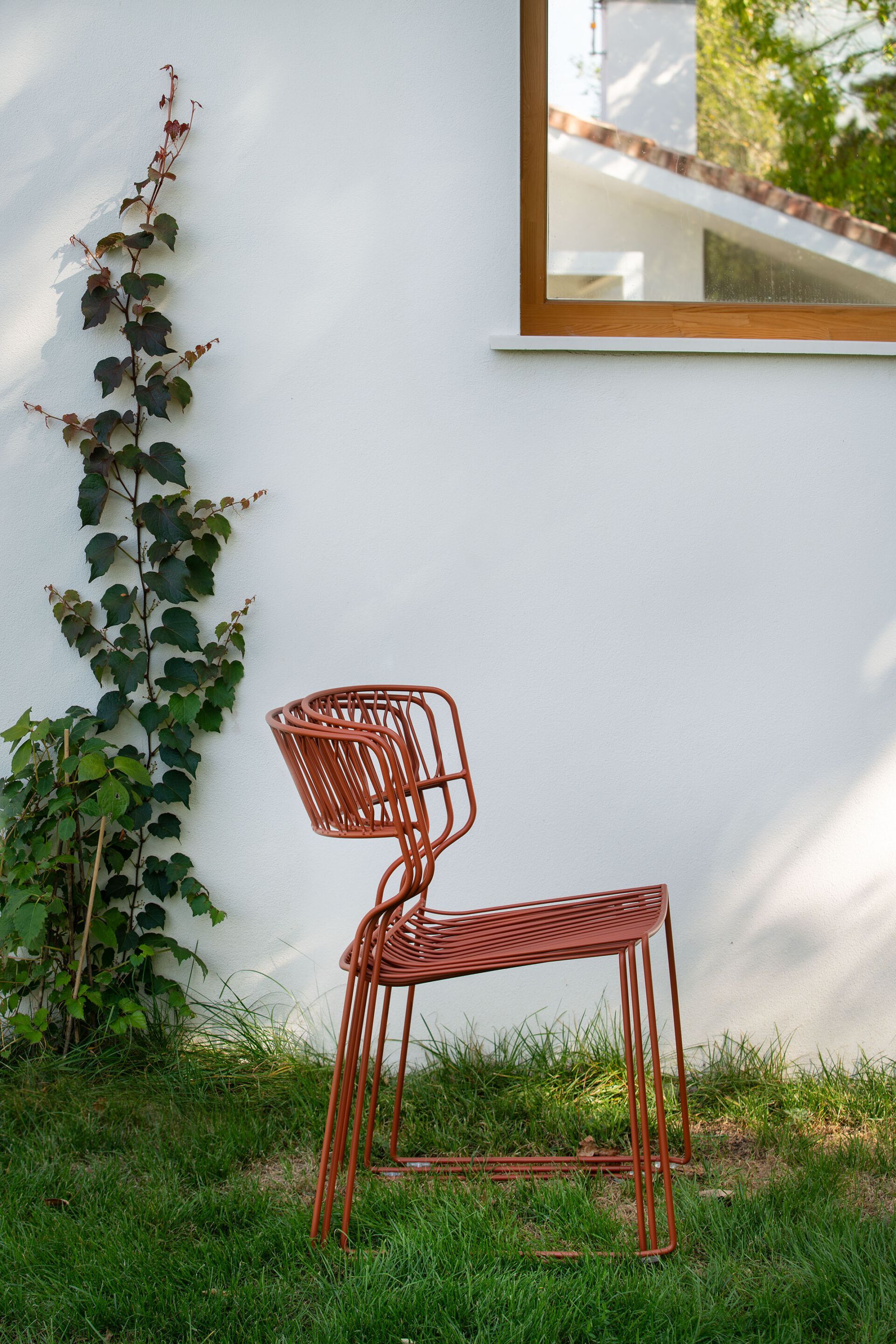 Стальной штабелируемый садовый стул с порошковым покрытием iSimar Мартини ARCH-00089273 - Вид №10