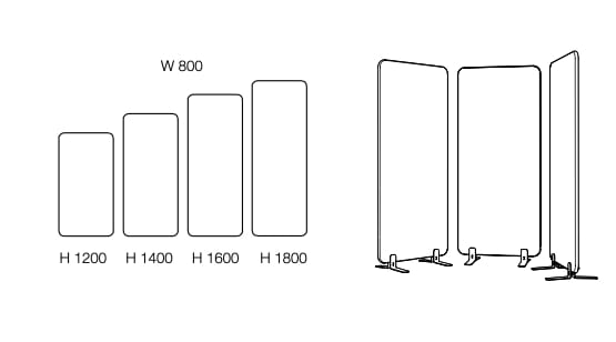Стационарный звукопоглощающий офисный перегородка Askia Connect ARCH-00071953 - Вид №8