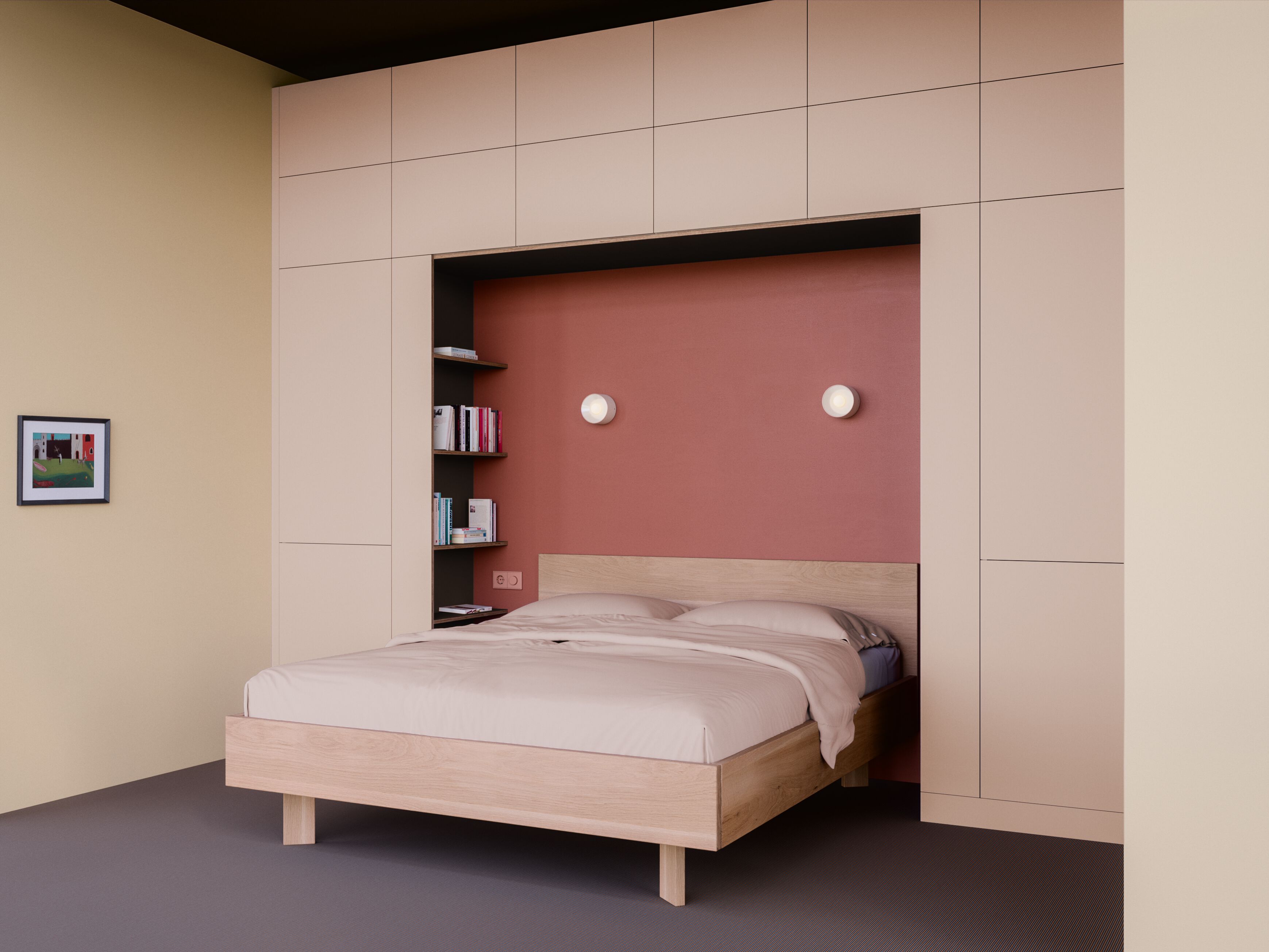 Модульный мостовой шкаф из линолеума Neuvermoebelt SMART LINE FURNITURE ARCH-00107687 - Вид №1