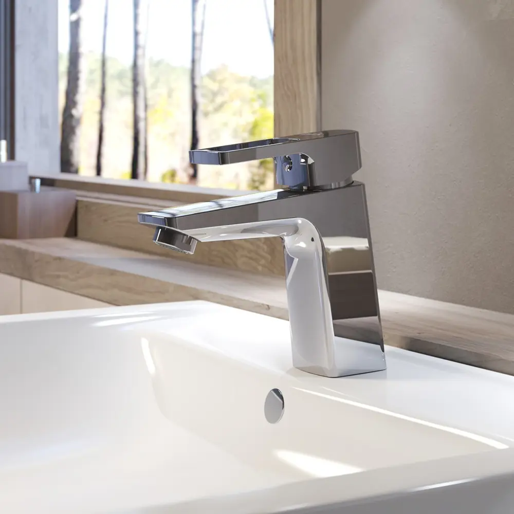 Смеситель для раковины Iddis Frame FRASB00i01 однорычажный цвет хром STLM-2011493 - Вид №1