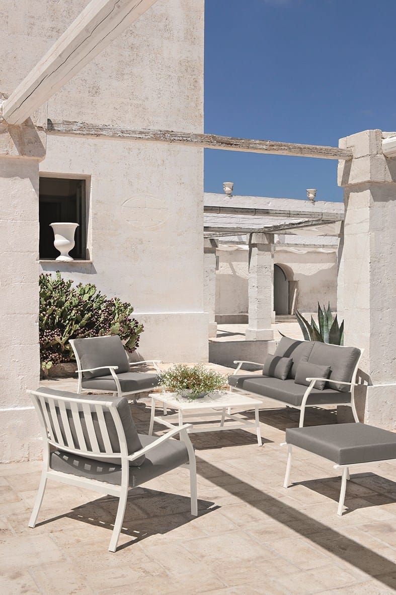 Штабелируемый садовый стул из оцинкованной стали Ethimo эликсир ARCH-00092339 - Вид №4