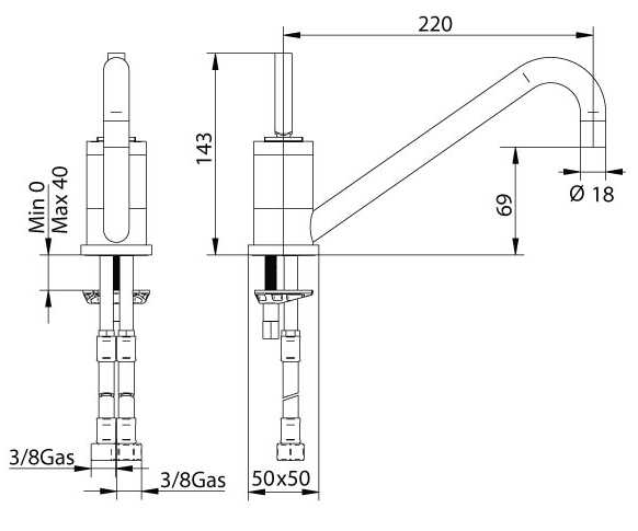 1873200000-01 Смеситель Bandini Free Santreyd - Вид №1