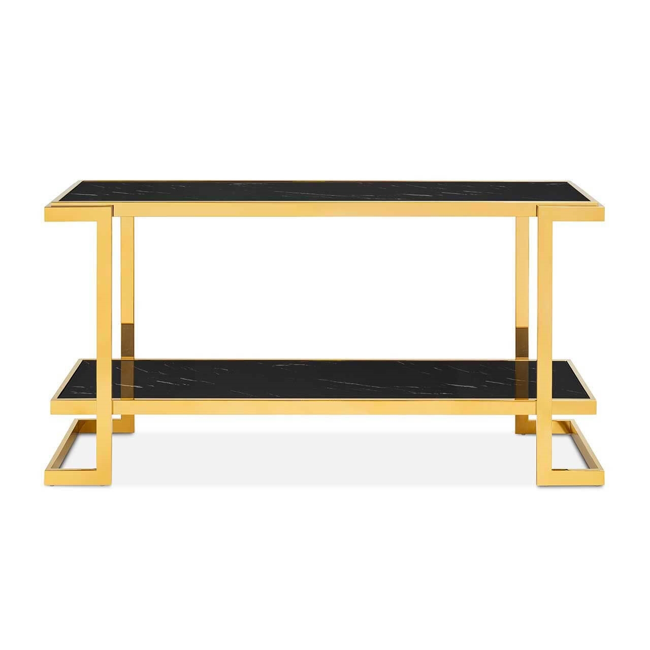 450286-93 ABHIKA CONSOLLE CROWNE MAR H56 150X40 BLACK/GOLD 