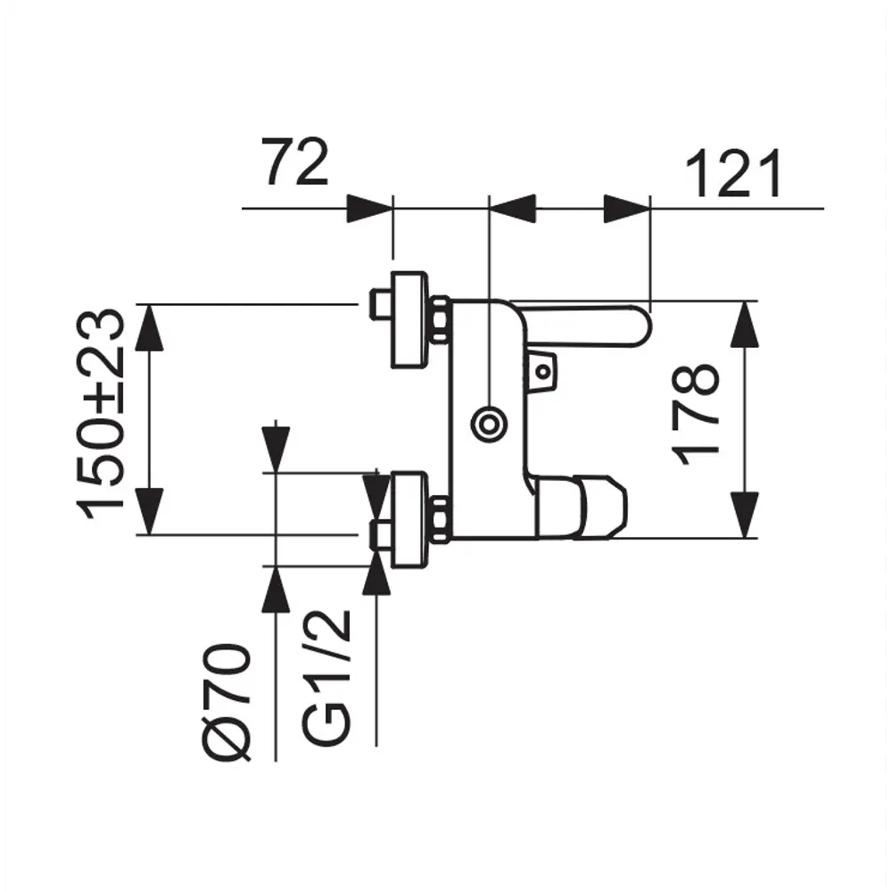 Душевая стойка Vidima Balance BA270AA со смесителем STLM-2021631 - Вид №11