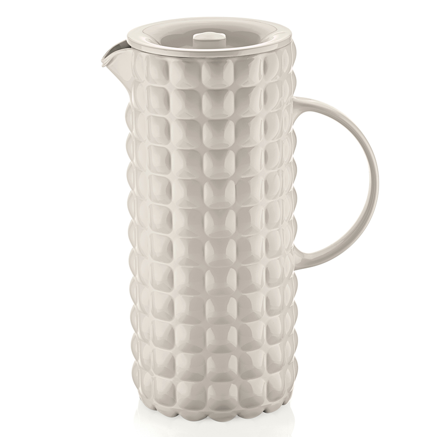 225600156 Кувшин с колбой для льда tiffany, 1,75 л, акрил, молочно-белый Guzzini 