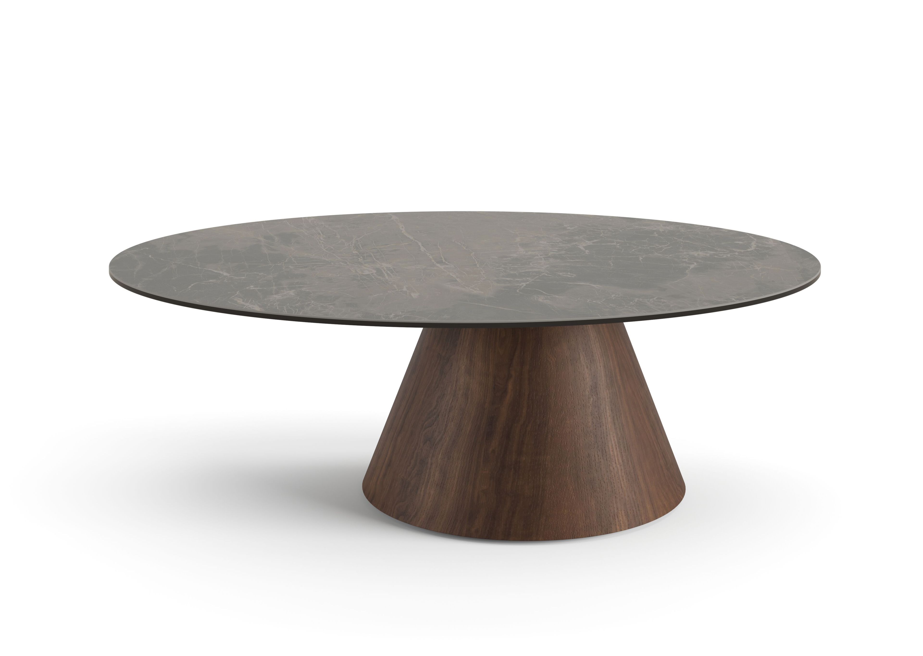 Стеклянный овальный журнальный столик Ersa Tear ARCH-00115131 - Вид №3