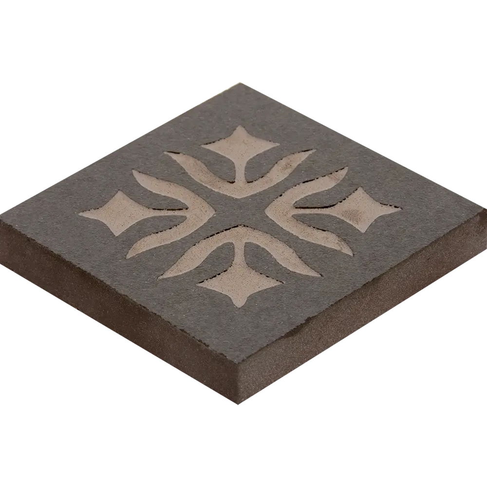 Вставка напольная Лимож 6х6 см цвет черный Santreyd STLM-2042495 - Вид №1