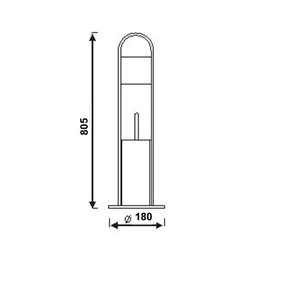 Ерш Raiber RY708 напольный с бумагодержателем RY708 Santreyd  - Вид №2