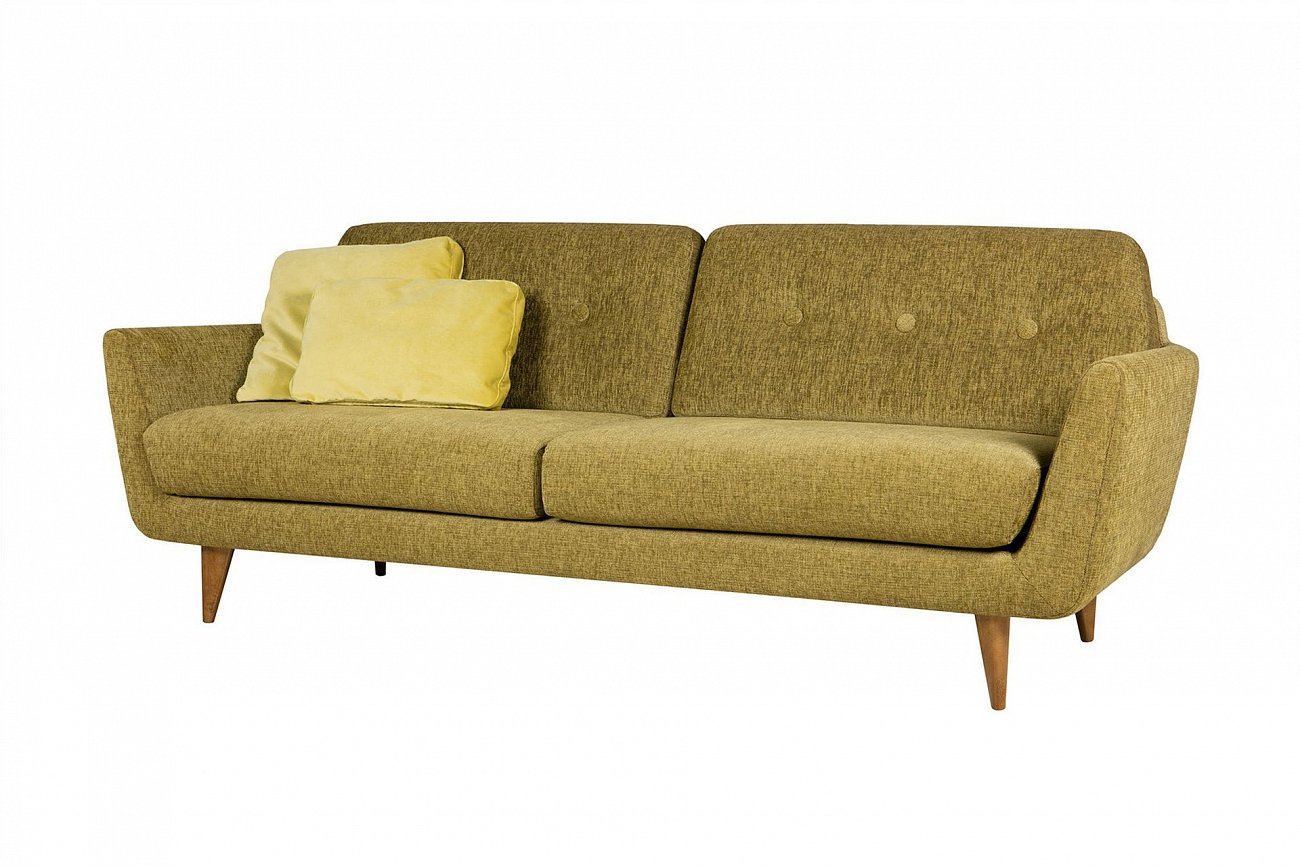 Диван Rucola трехместный прямой горчичный SITS ДИЗАЙНЕРСКИЕ, RUCOLA 192325 Желтый  - Вид №5