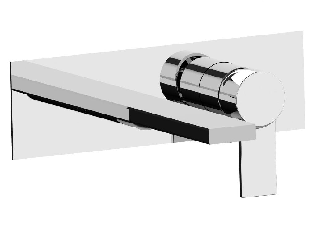 Настенный смеситель для раковины с пластиной Rubinetterie Frattini ARCH-00126620