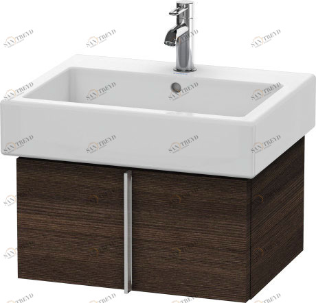 VE610405353 Vero Тумбочка подвесная Каштан темный, декор Duravit