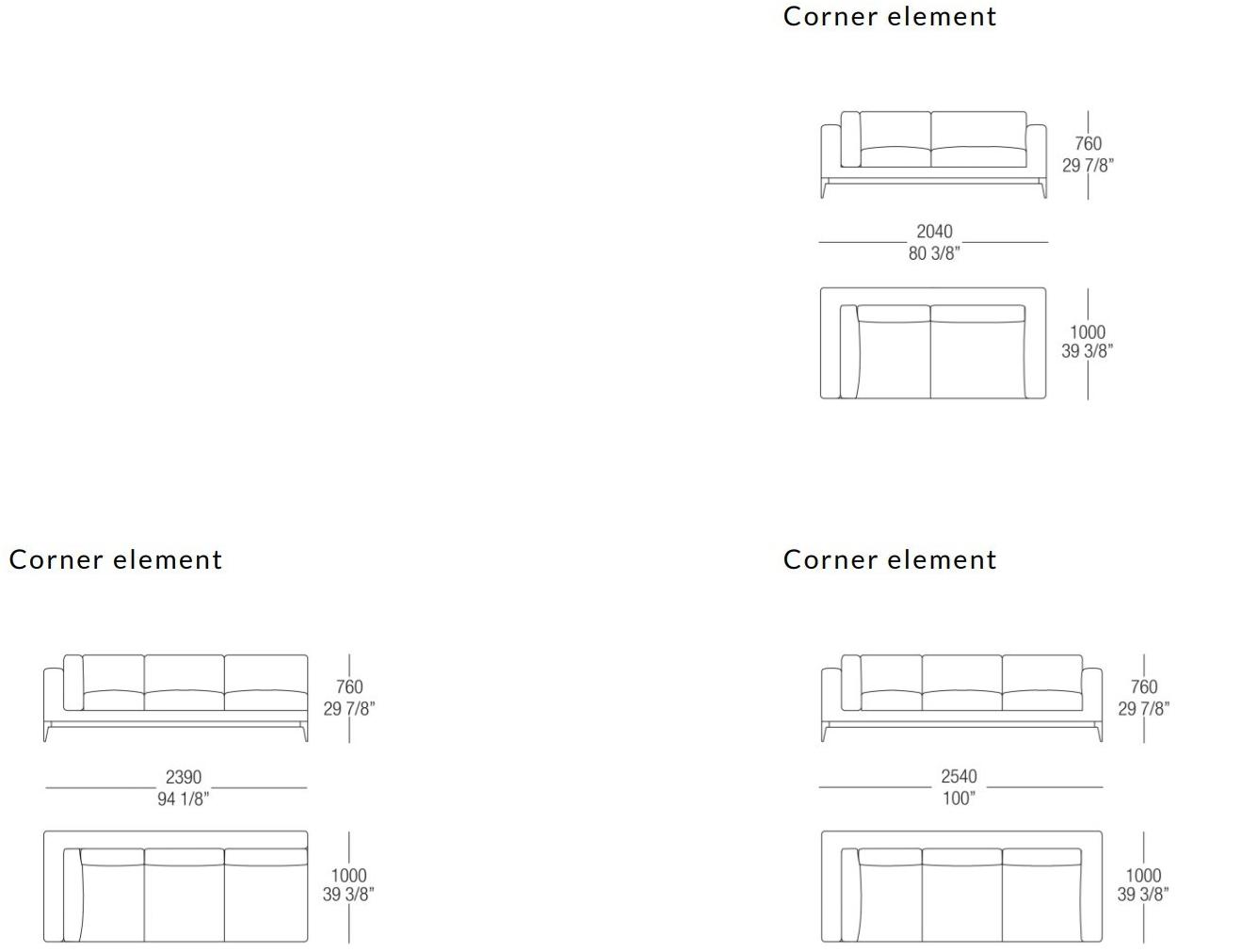 MisuraEmme Модульный угловой диван в коже Misuraemme sun-id-1400092 - Вид №2