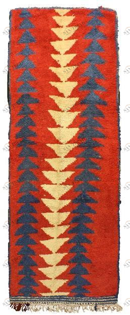 AFOLKI Ковер из шерсти с длинным ворсом и узором Azilal Taa537be