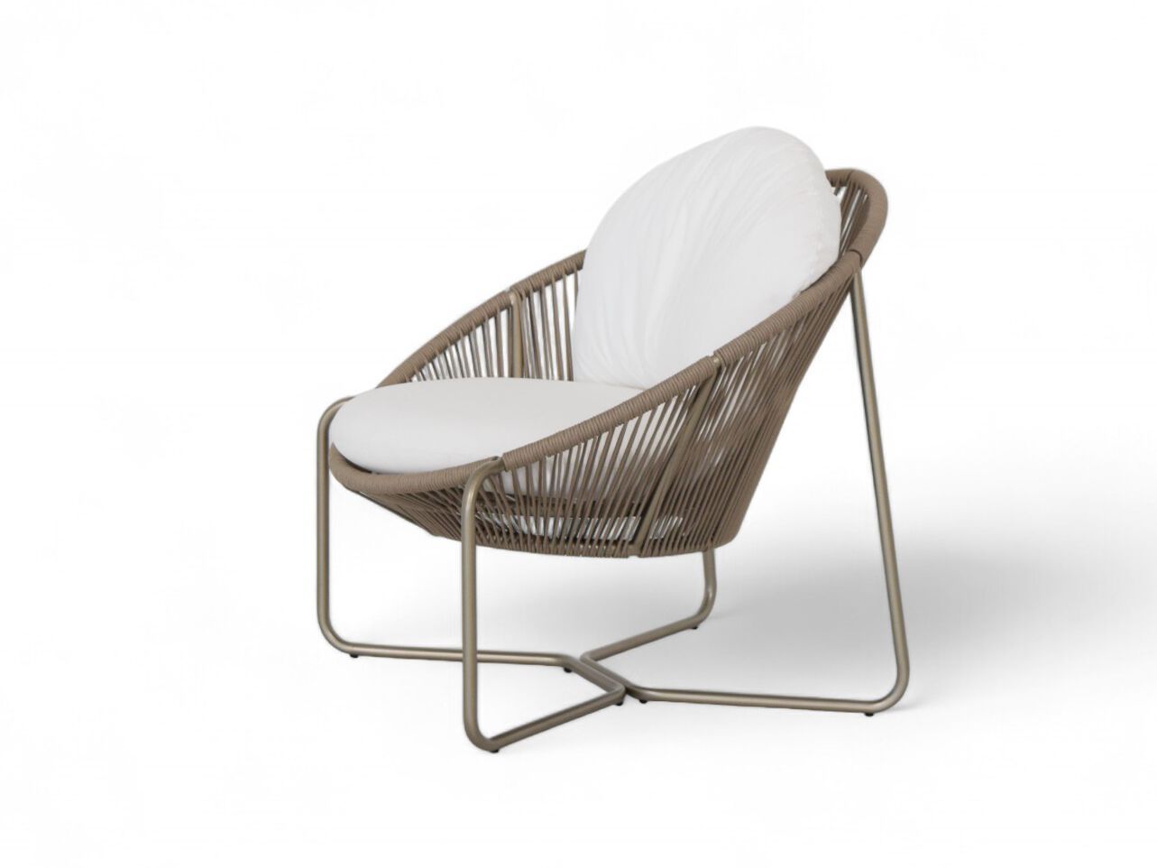Веревочное и алюминиевое садовое кресло ABLE NOEMA ARCH-00046744 - Вид №4