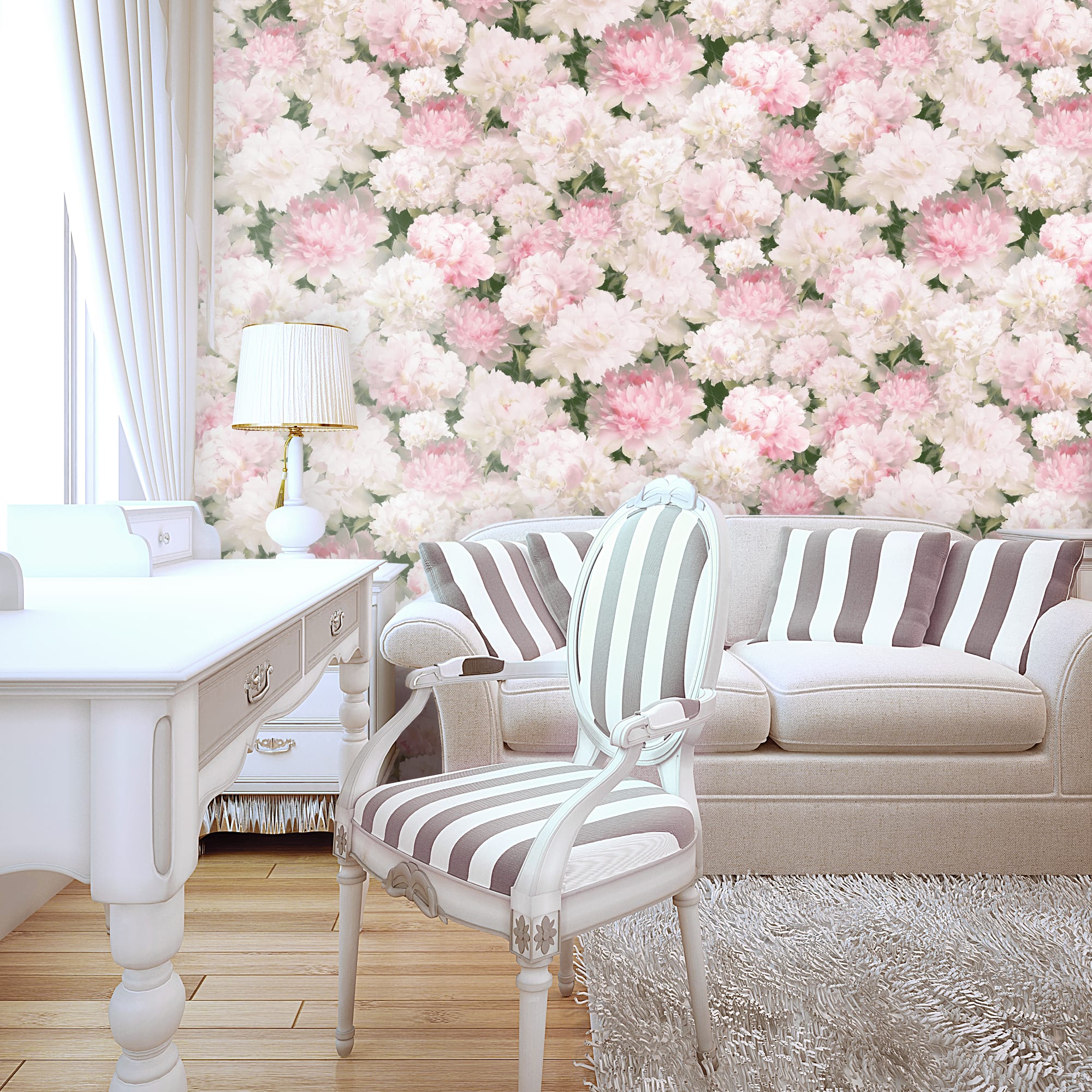 82938331 Обои бумажные розовые 0.53 м 645-03 Максима Santreyd  - Вид №3