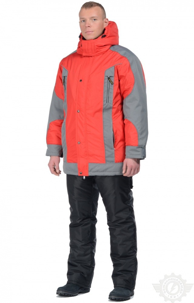 63122 Куртка "Ультра" зимняя красная  Зимняя спецодежда  размер 60-62/182-188  - Вид №8