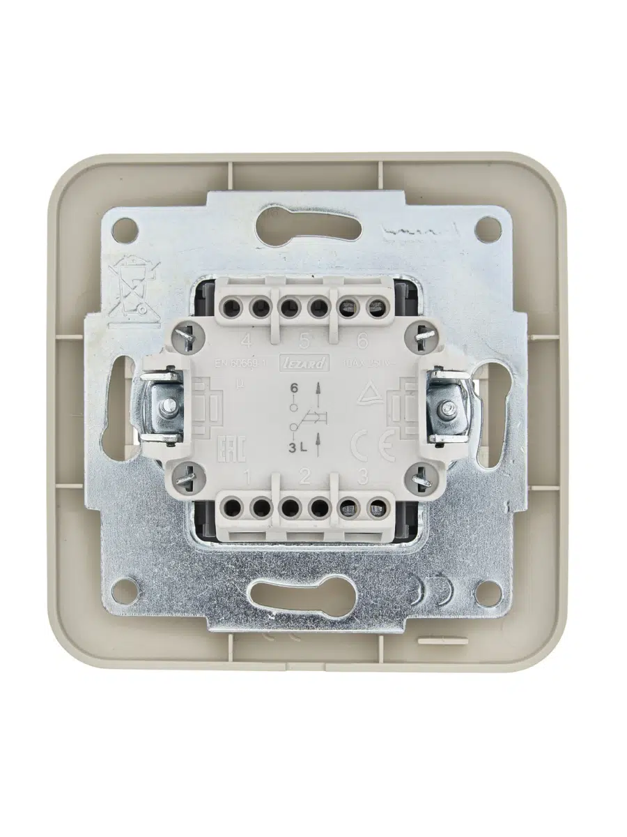 ASTI Кнопка звонка крем LEZARD 7081-0303-103 - Вид №2