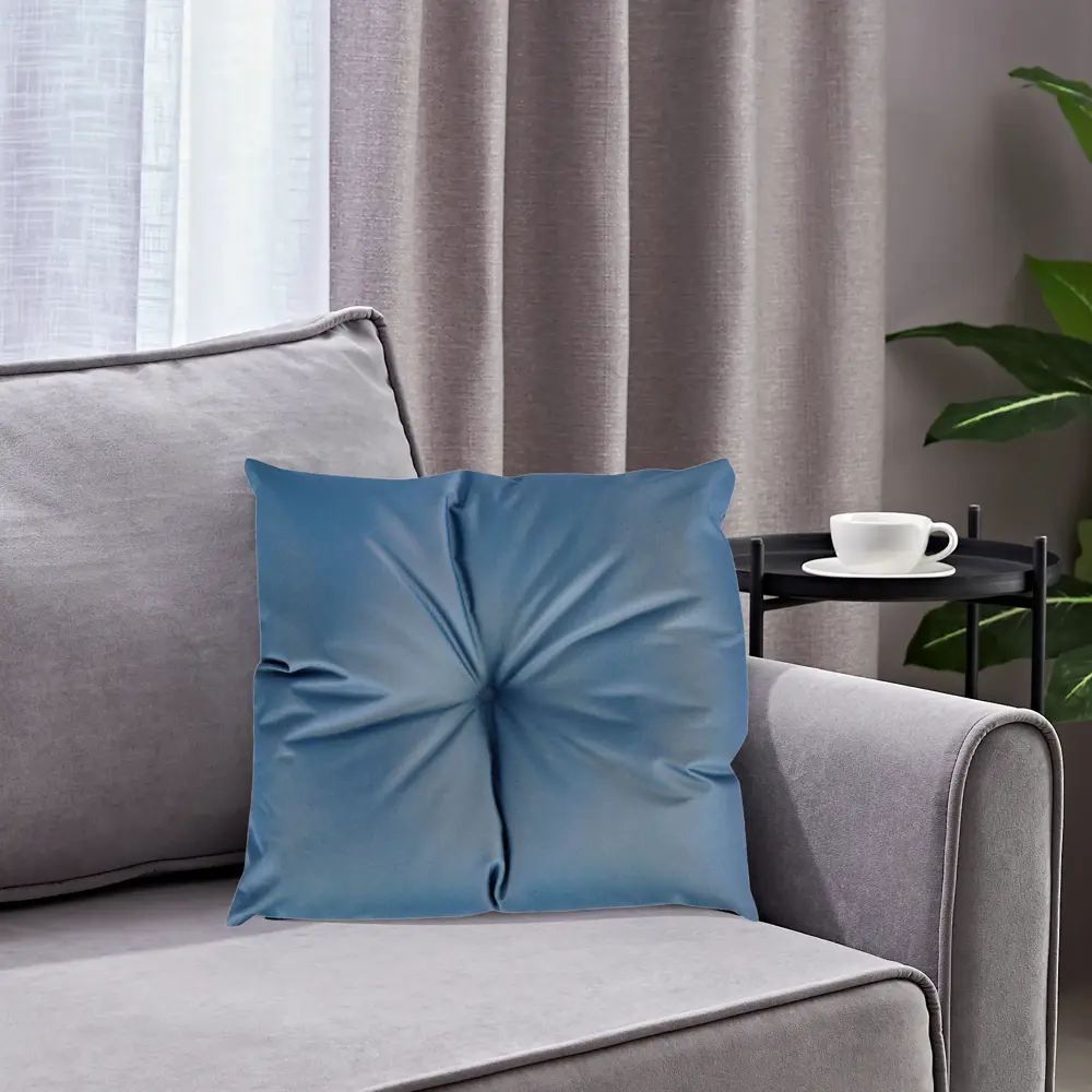 Декоративная подушка Seasons водоотталкивающая 45x45 см цвет темно-синий 89426668 STLM-2083340  - Вид №4