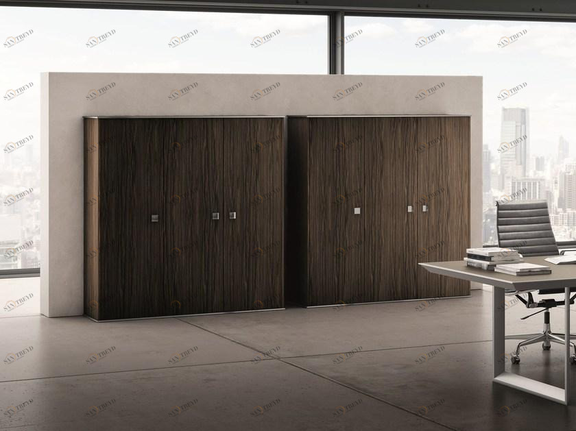 IFT Высокий офисный шкаф из черного дерева 45/90 sun-id-1398065