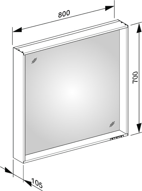 33096ZZ2000 Зеркало с подсветкой KEUCO Plan - Вид №16