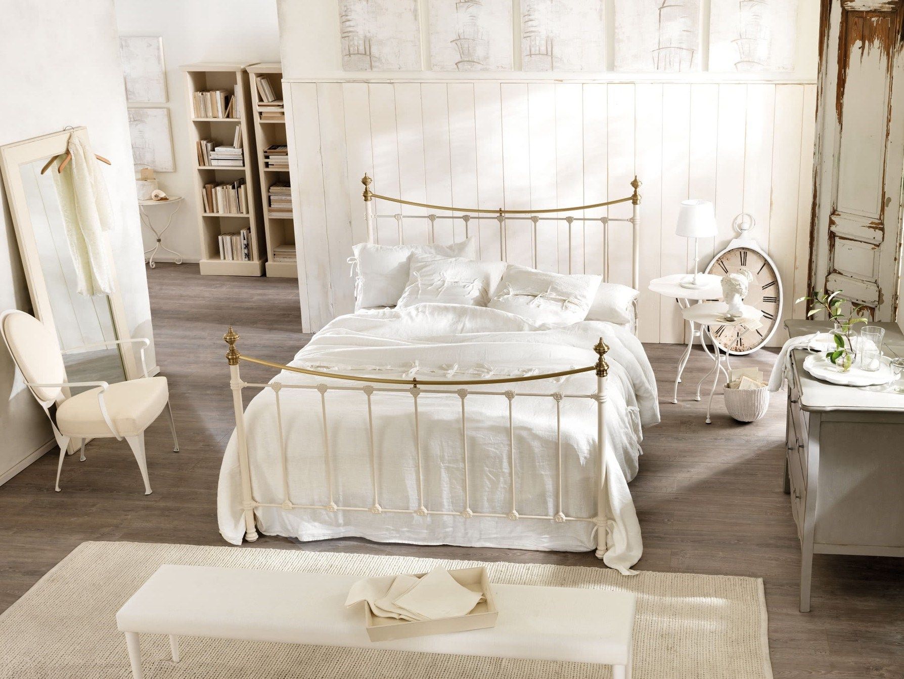 Железная двуспальная кровать Cantori OLIVER ARCH-00042402 - Вид №1