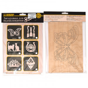 124050 Заготовка для выпиливания №1 "Бабочка" 10348 / Дельта