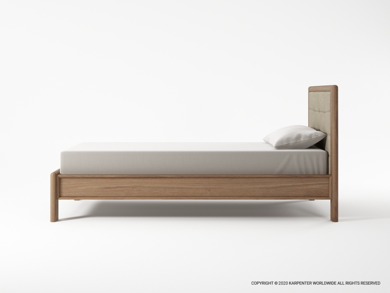 596_1256 Кровать односпальная без ящика с тканью h Karpenter Circa17 - Вид №2