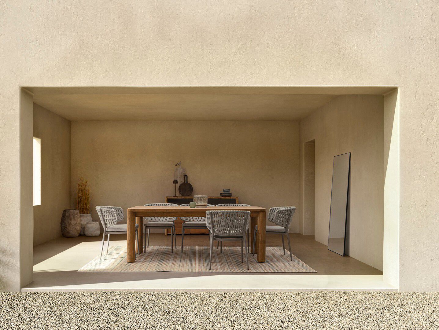 Прямоугольный садовый стол из тикового дерева BIZZOTTO MAVERICK ARCH-00134116 - Вид №4