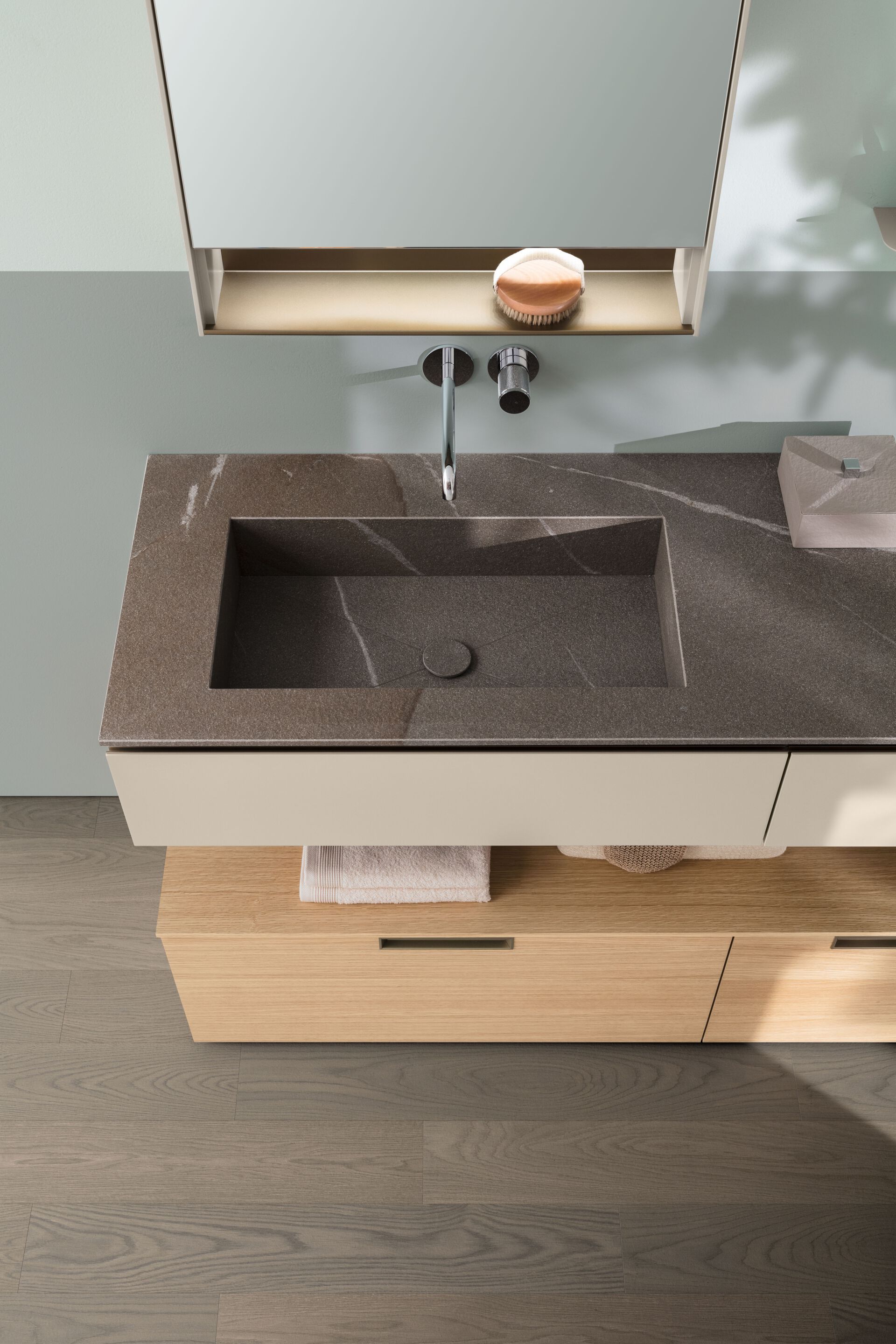 Двойной шкаф для раковины из гидро-масляного шпона ARBLU Dress System ARCH-00102583 - Вид №2