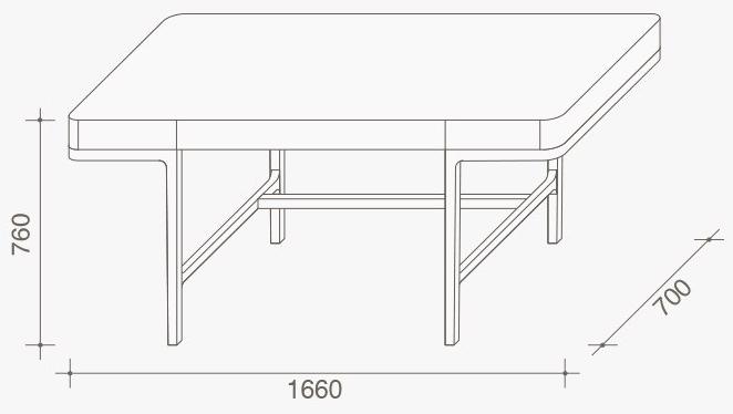 Lema Письменный стол из массива дерева с ящиками sun-id-1345820 - Вид №2