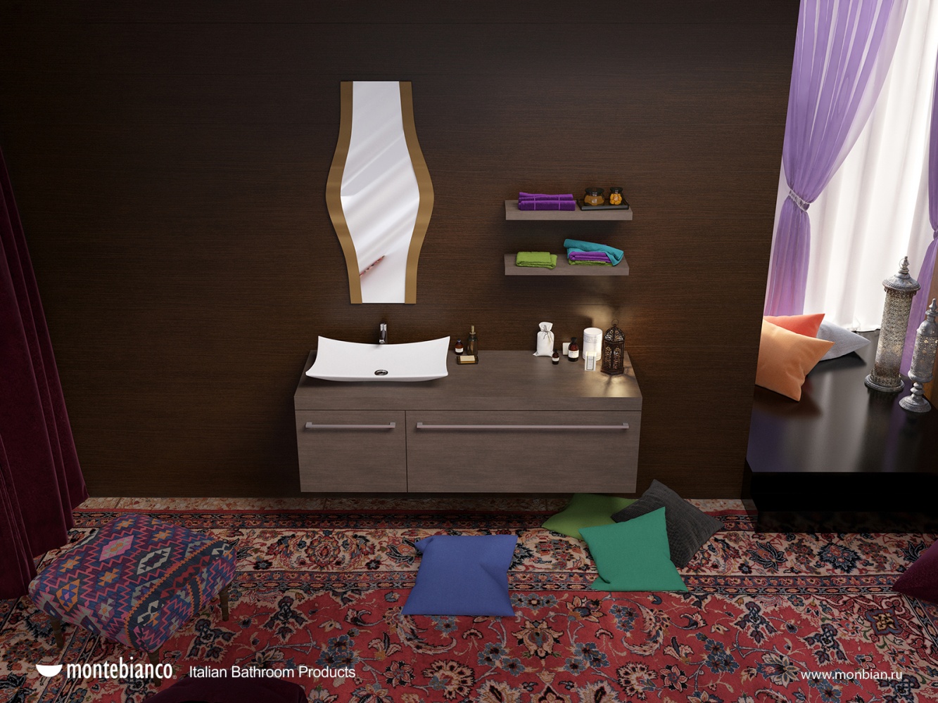 13162 Раковина Montebianco Lugano Santreyd - Вид №9